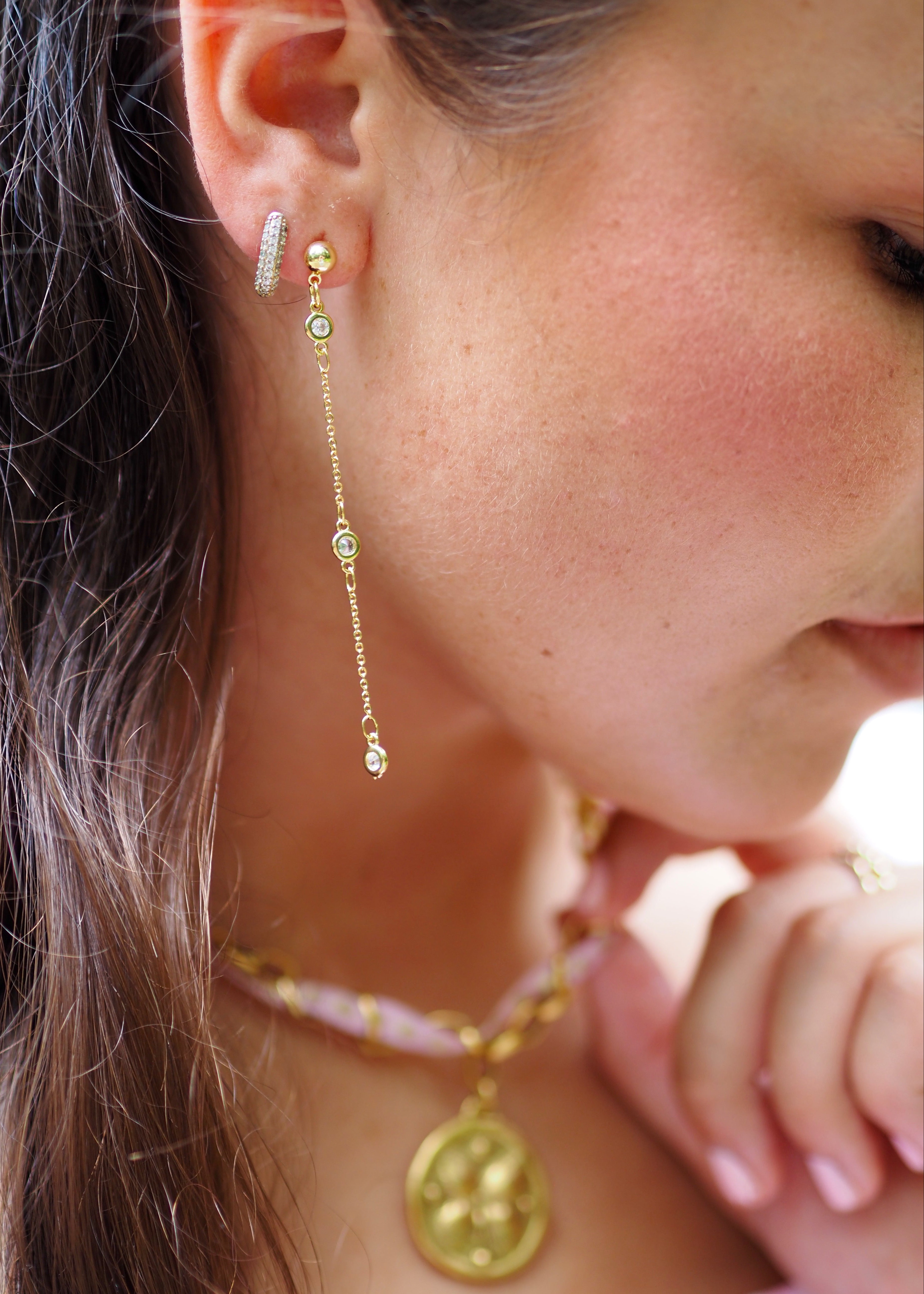 The Diamond Drop Earrings